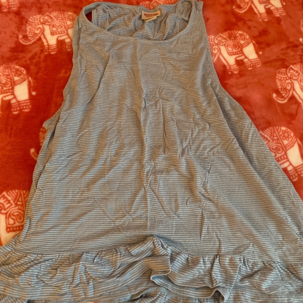 Mossimo blue stripped flowy shirt🫐